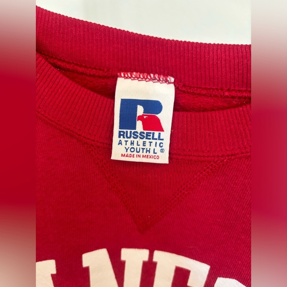 𓂃 ࣪˖ ִֶָ⋅ᡣ𐭩 ་༘࿐ CHERRY RED STANFORD UNIVERSITY LOGO CREWNECK - Picture 2 of 4